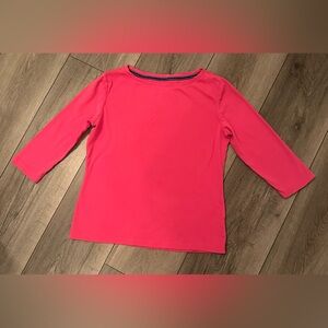 Talbots Pink Top with 3/4 length sleeves Petite Small